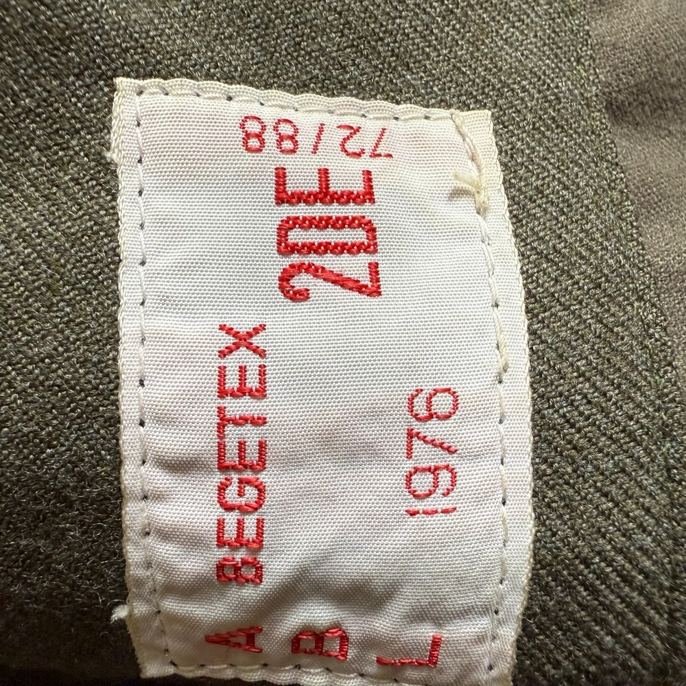 Vintage 1976 Belgian Military Wool Jacket Size 20E 4X Original Insignia - Picture 16 of 16